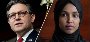 Mike Johnson hits back at Ilhan Omar’s ‘absurd’ criticism of his Columbia visit
