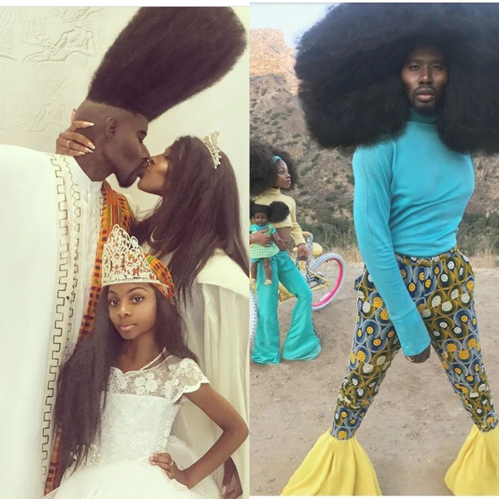 Meet the man with the longest hair in the world together with his family (photos)