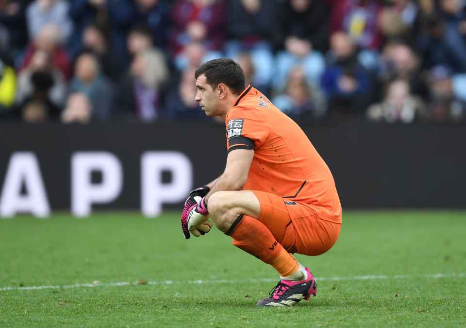 Martinez going up for a corner allowed Arsenal to score their fourth against Villa