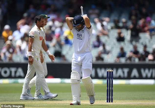 Will Jacks' body language when he was dismissed in Adelaide (pictured) summed up how the series has gone for the Lions