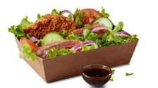A McDonald’s Bacon Ranch Salad with Crispy Chicken. McDonald’s will no longer offer salads after an upcoming menu change