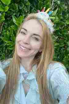 Lindsay shared a smiling selfie on her birthday