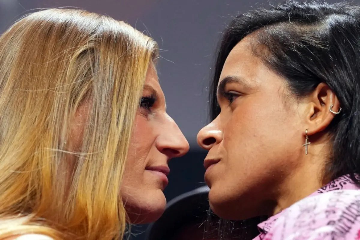 Kayla Harrison e Amanda Nunes cara a cara