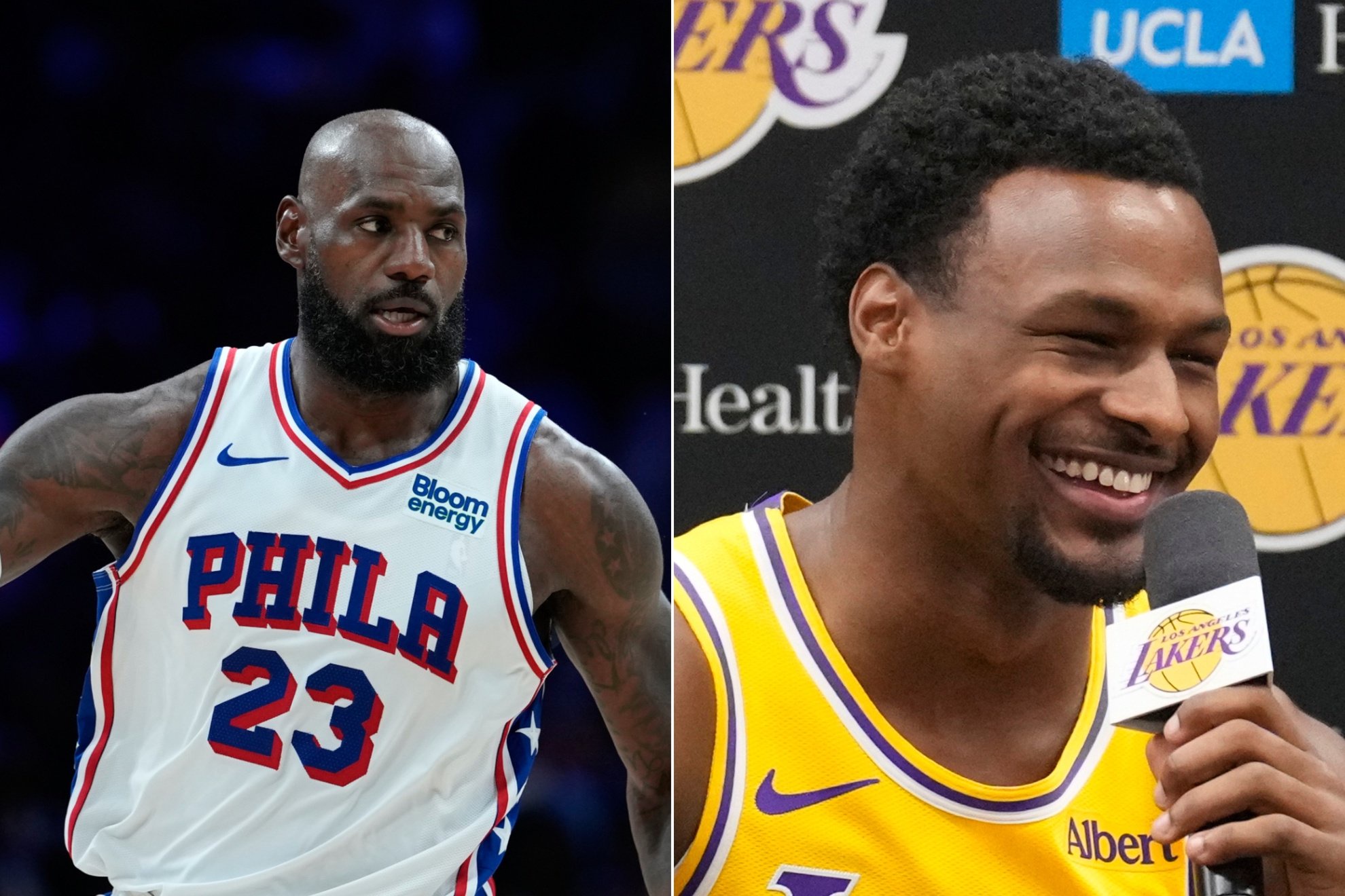 LeBron James and Bronny James