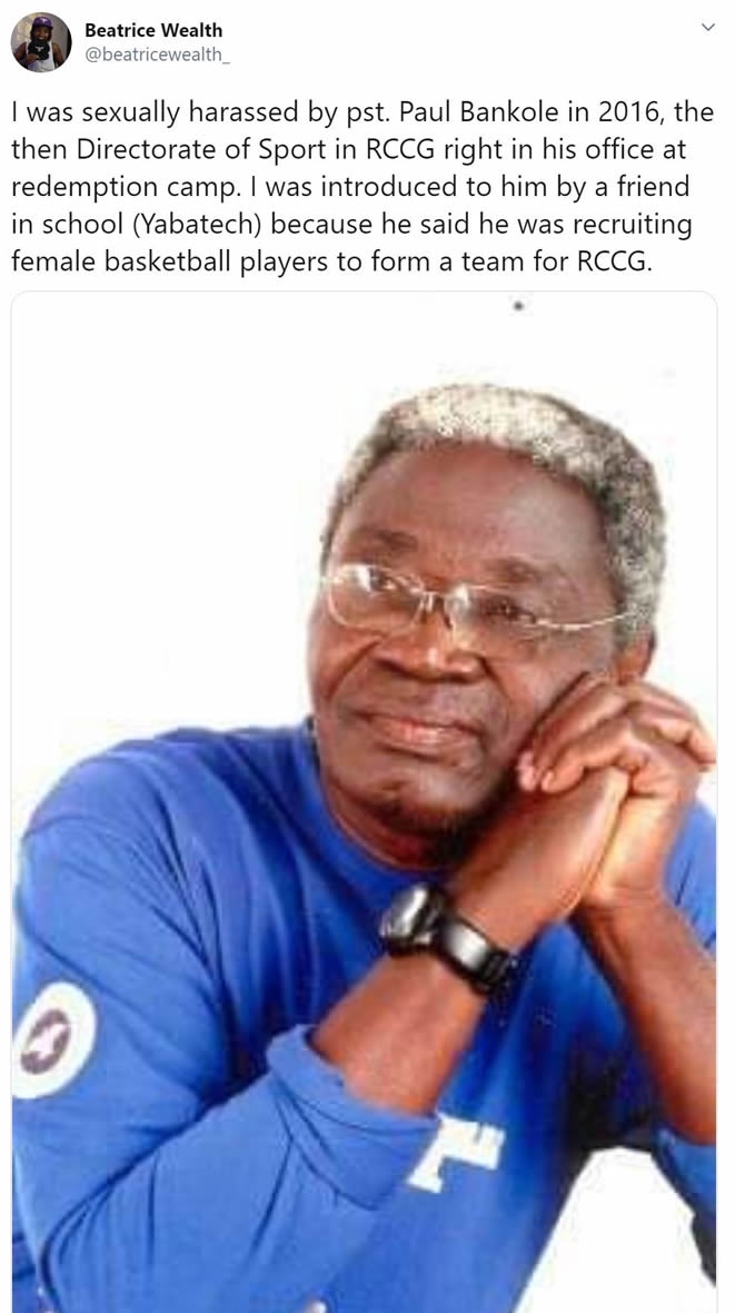 RCCG pastor, Paul Bankole called out for sexual harassment in redemption Camp, Abike Dabiri reacts