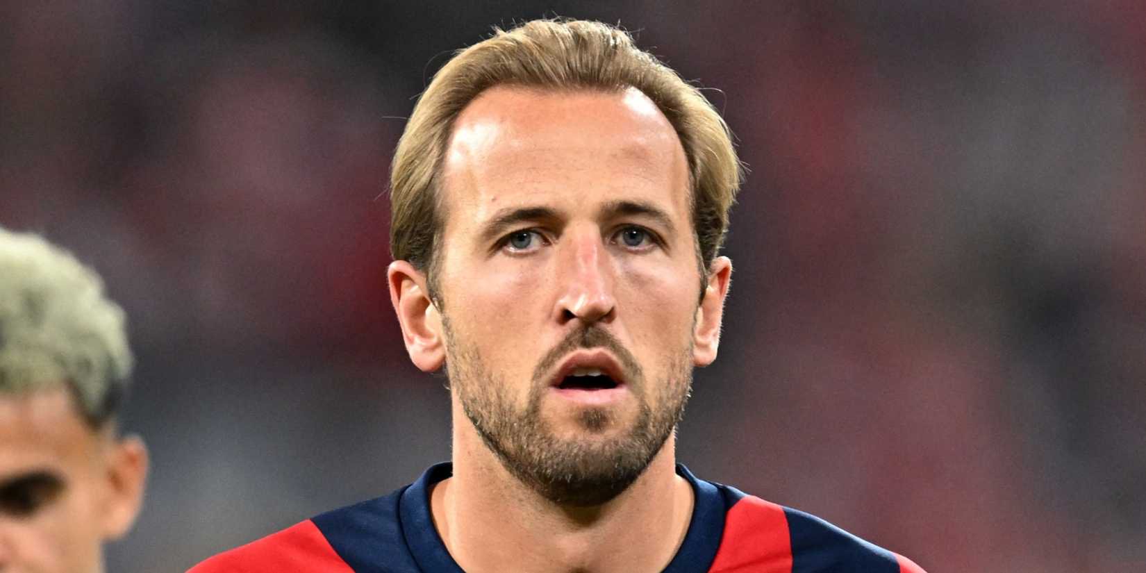 Bayern Munich's Harry Kane during a warm up 