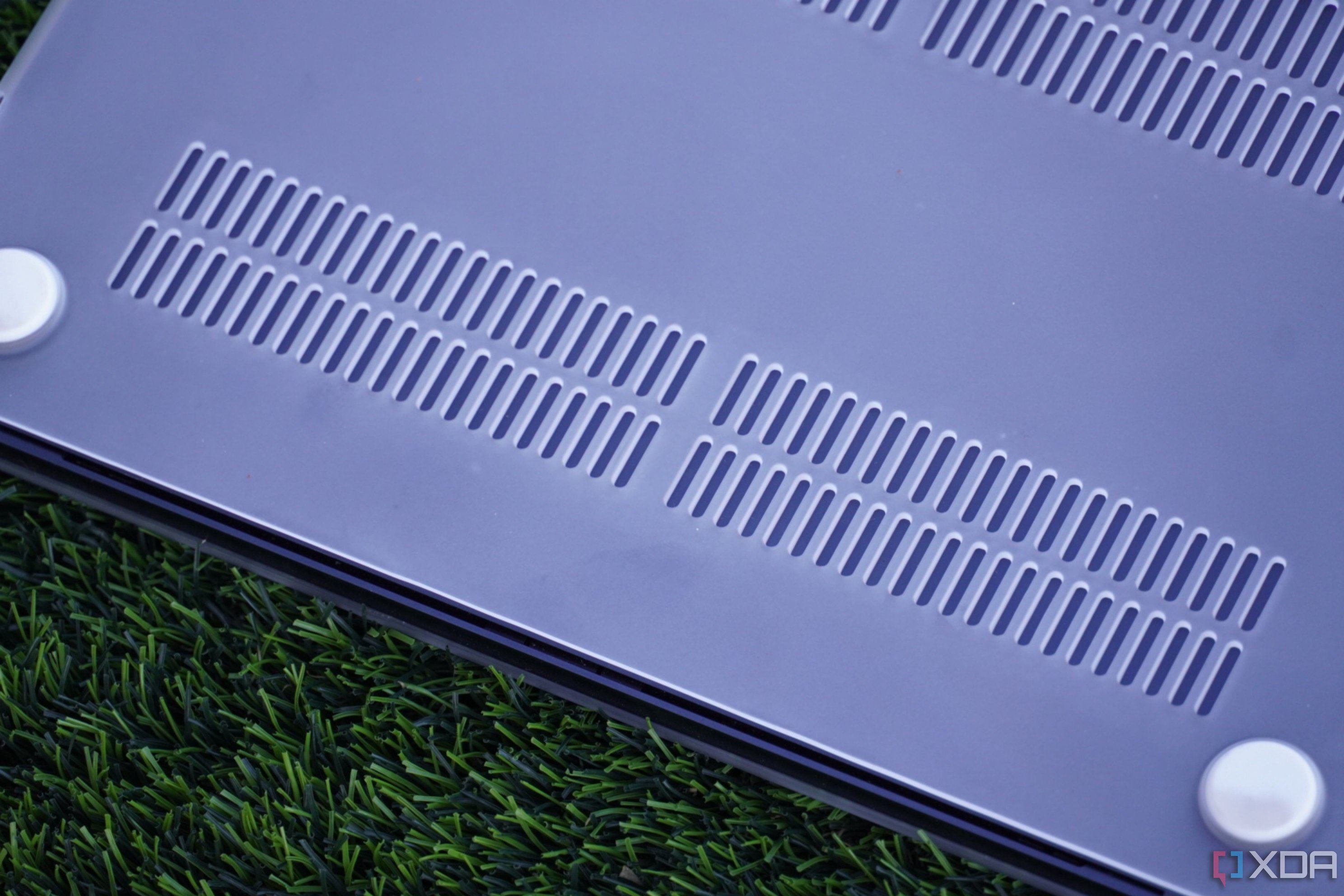 The vents on the back of a Casetify Snap case.