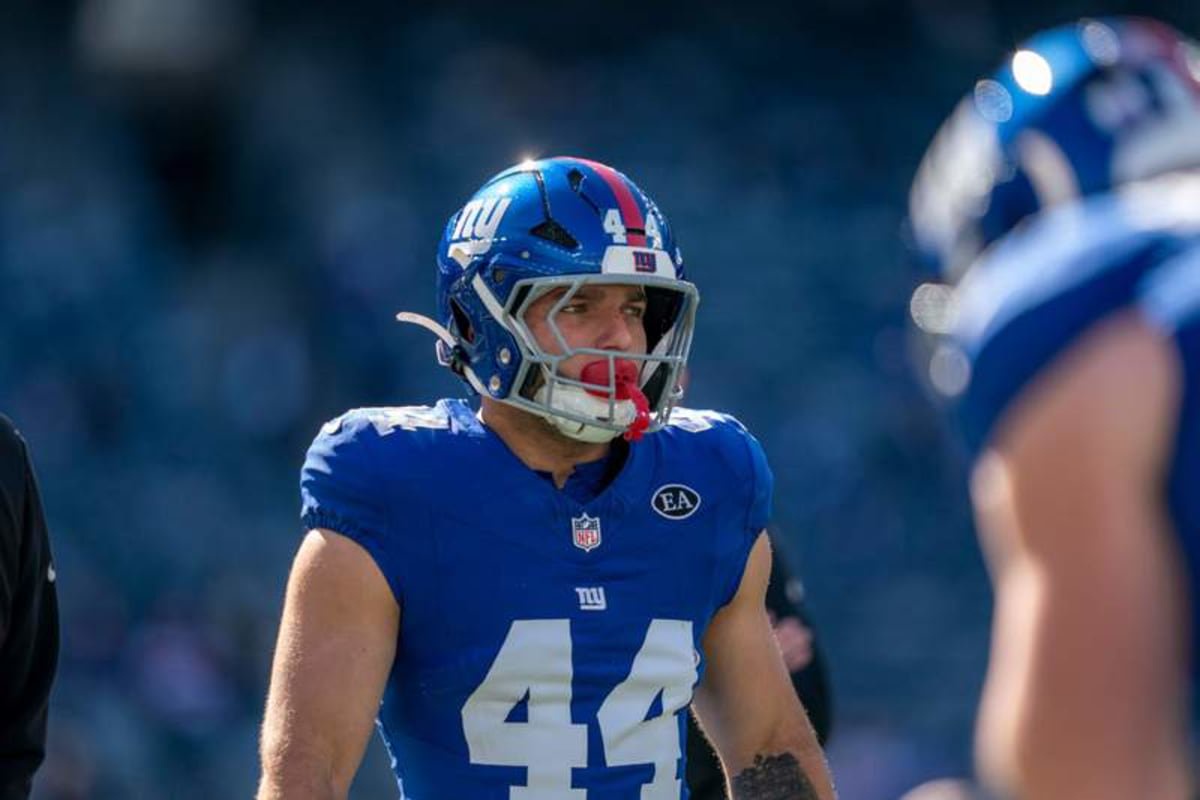 New York Giants running back Cam Skattebo (44) during a week 6 NFL football game between New York Giants and New Orleans Saints on Sunday, Oct. (Julian Leshay Guadalupe/NorthJersey.com / USA TODAY NETWORK via Imagn Images)