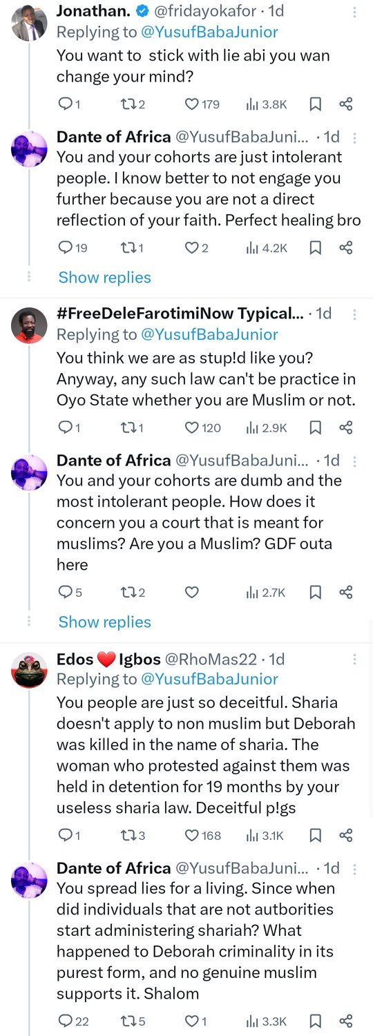 Yorubas express outrage over inauguration of Sharia Court in Oyo