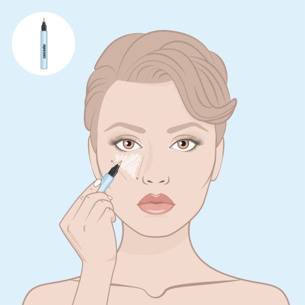 136 Applying Concealer Illustrations & Clip Art - iStock