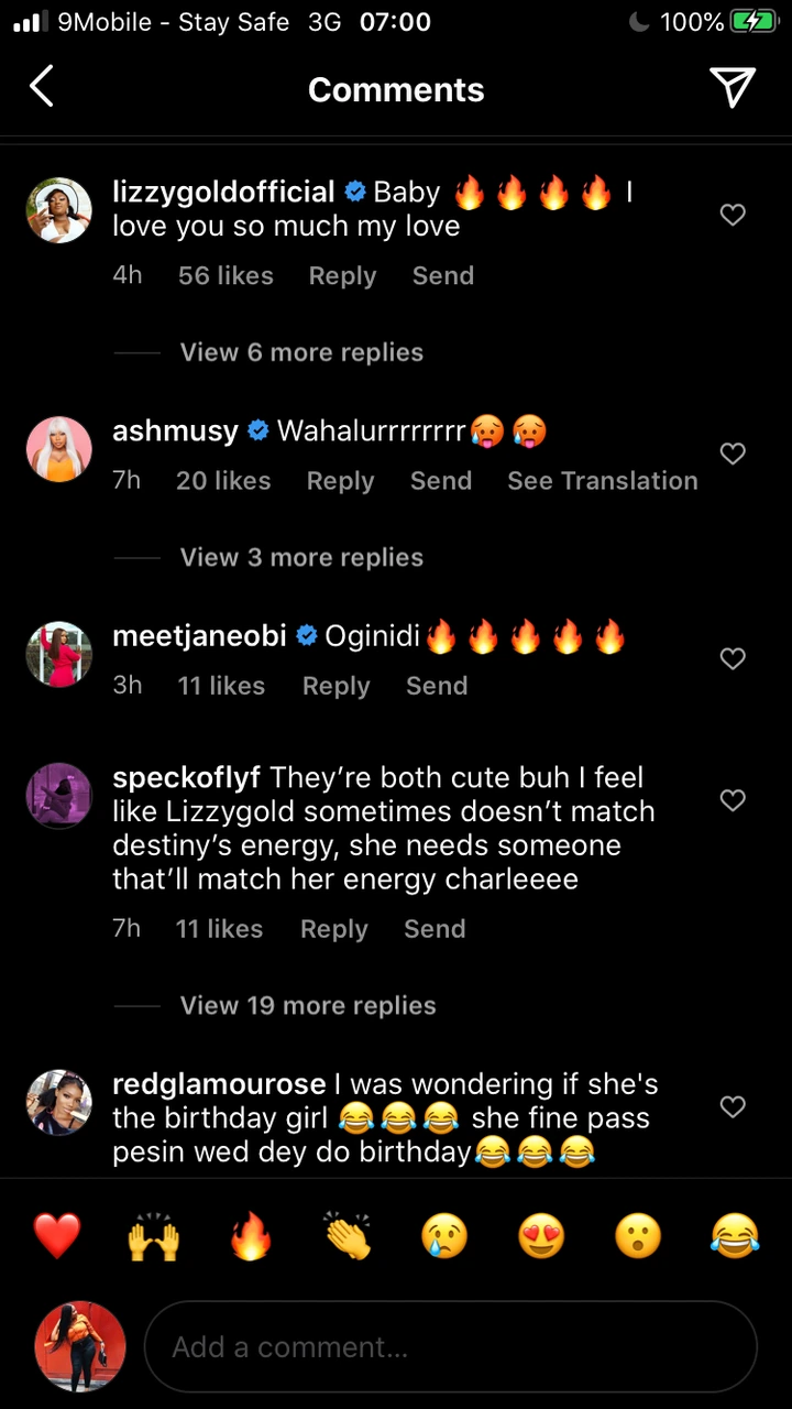 Reactions As Actress Destiny Etiko Shuts Down Lizzy Gold’s Birthday party.
