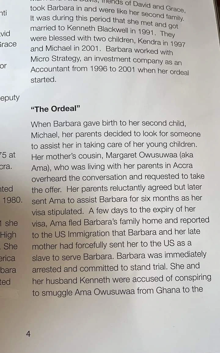 Sad Bio of a Ghanaian woman who sent her relatives abroad only to be framed by her own family who lied to immigration about her.