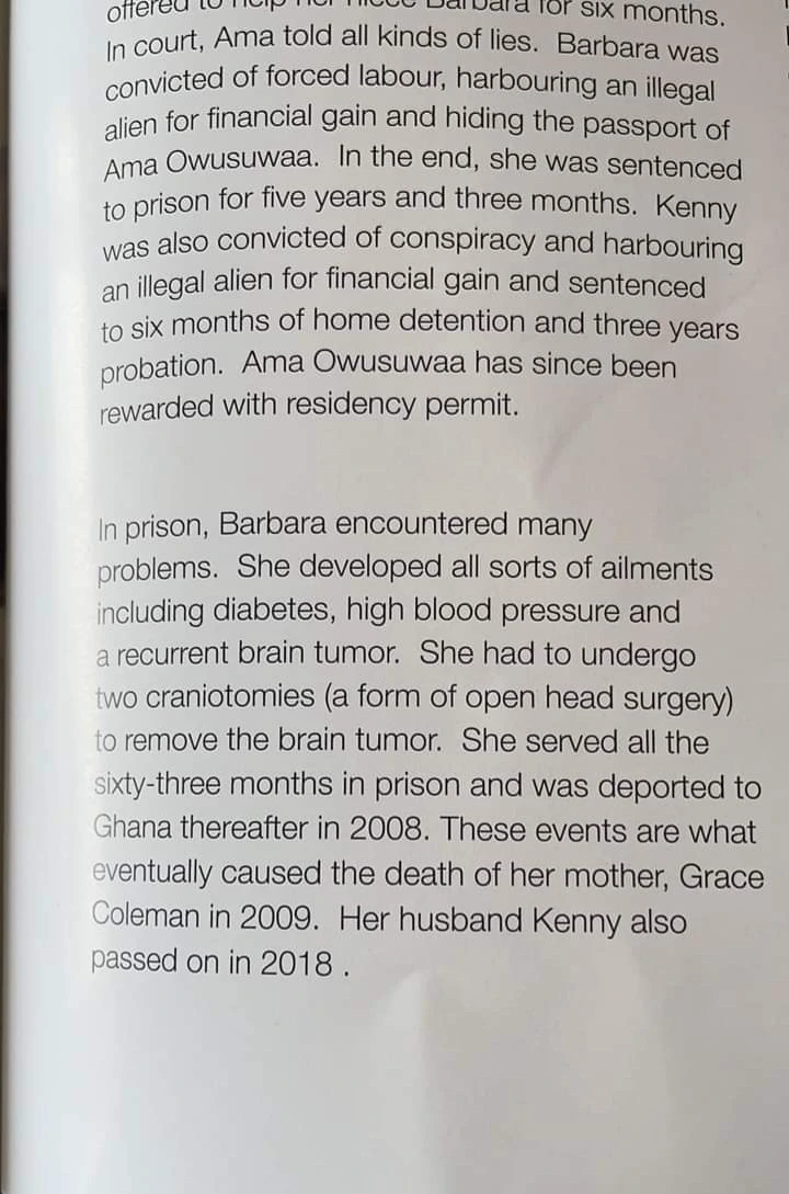 Sad Bio of a Ghanaian woman who sent her relatives abroad only to be framed by her own family who lied to immigration about her.