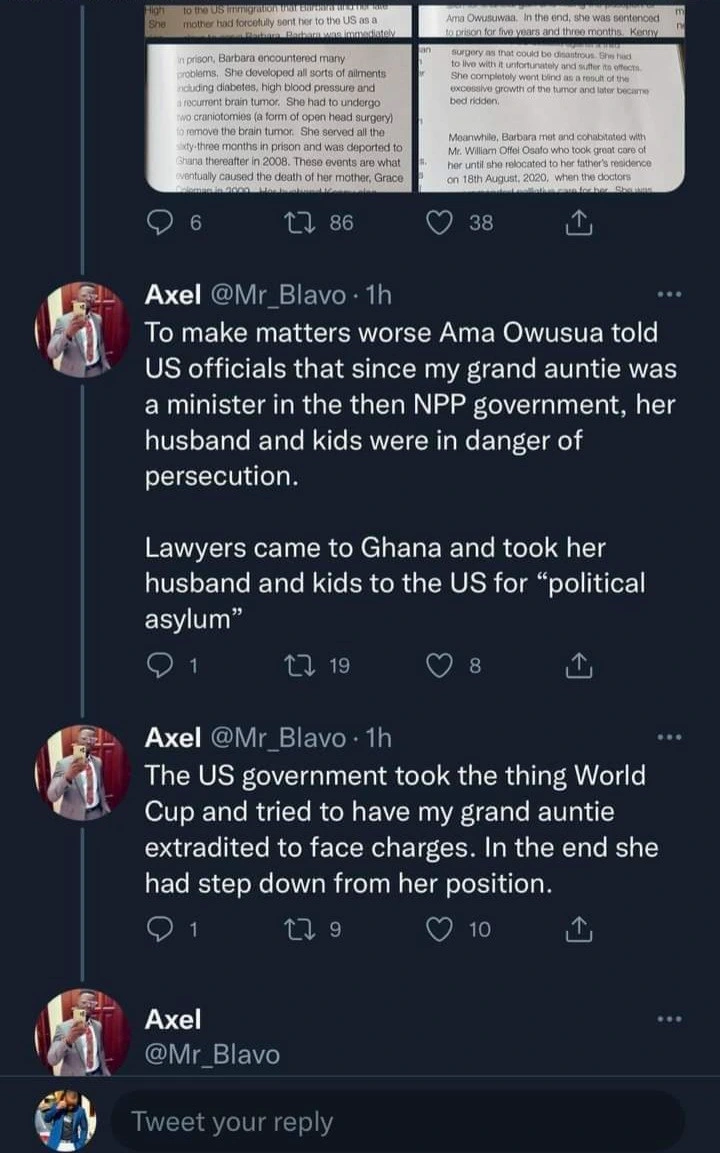 Sad Bio of a Ghanaian woman who sent her relatives abroad only to be framed by her own family who lied to immigration about her.