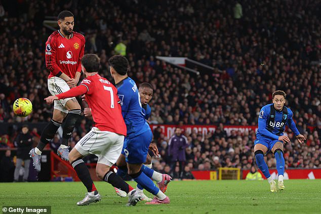 Marcus Tavernier scored in Bournemouth's 4-4 draw at Old Trafford last season