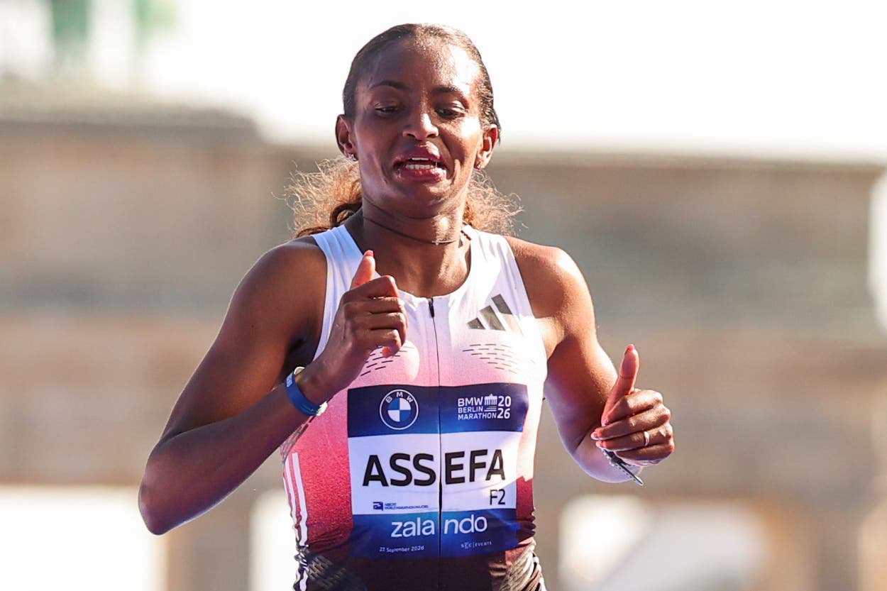 Tigst Assefa fell agonisingly short of a world record in Berlin after a serious Achilles injury in the closing stages