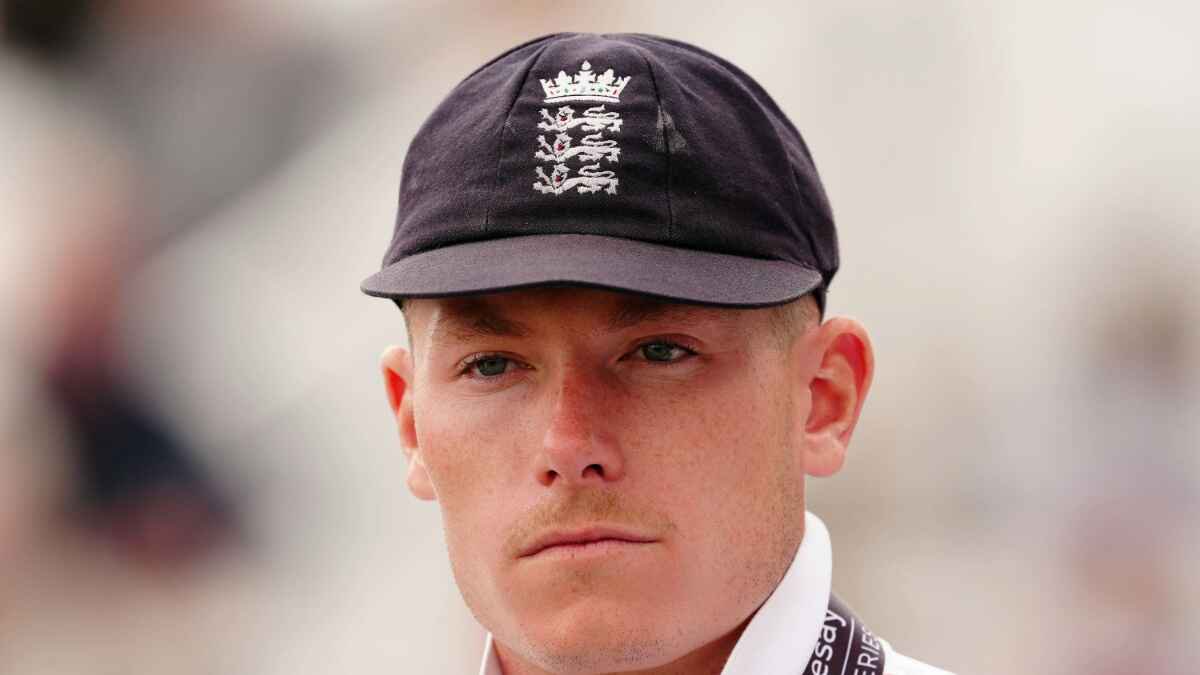 England bowler Matthew Potts in action