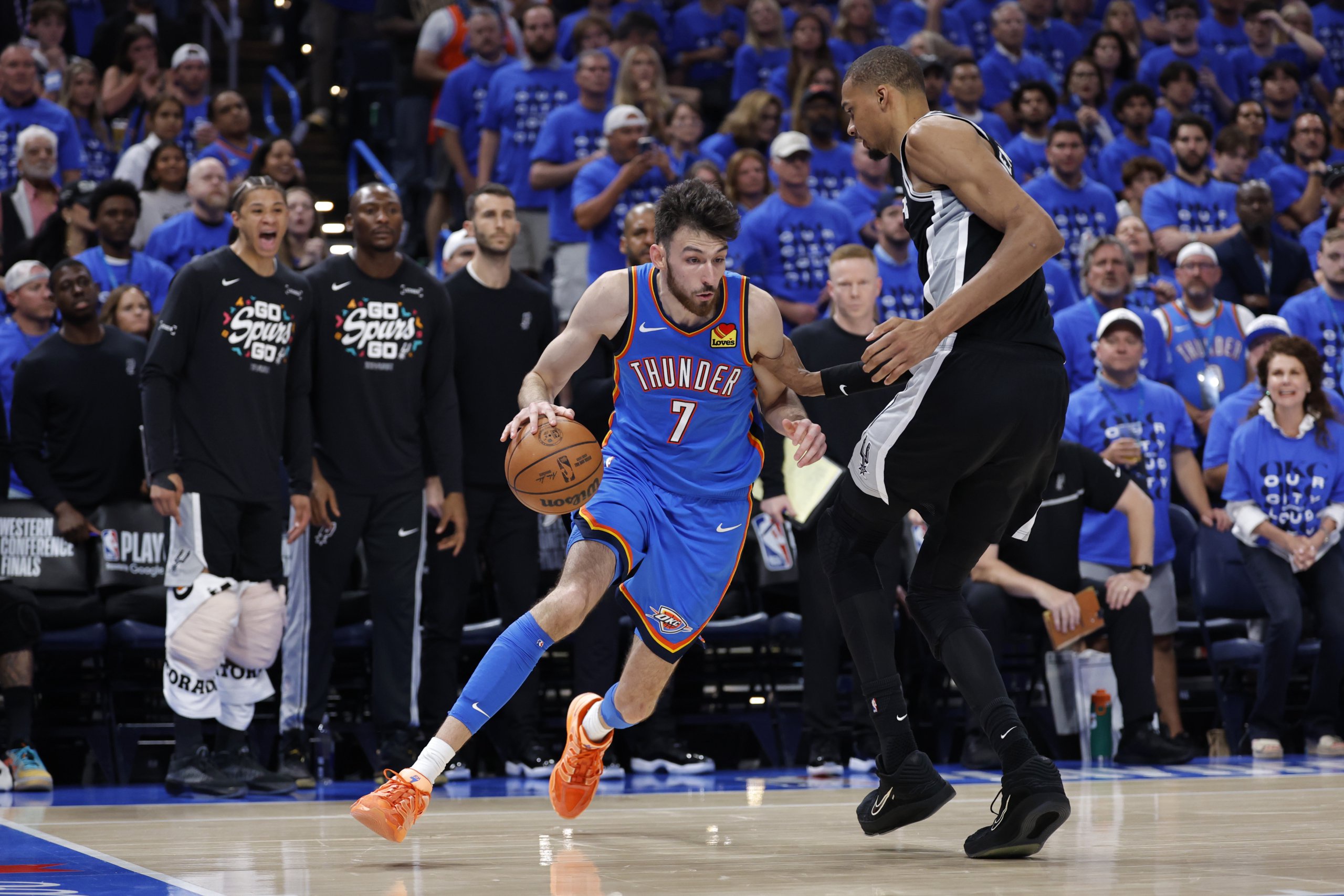 NBA: Playoffs-San Antonio Spurs at Oklahoma City Thunder