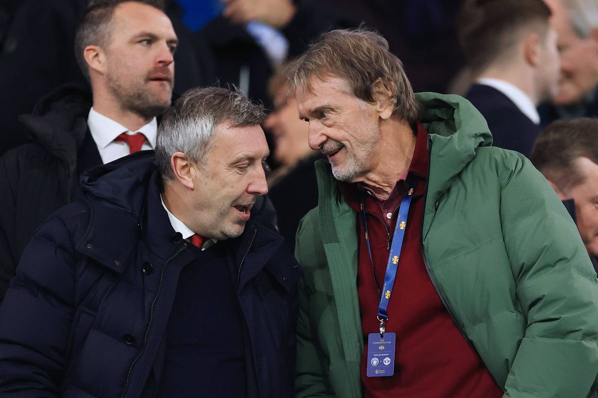 Manchetser  United co-owner Sir Jim Ratcliffe and director of football Jason Wilcox