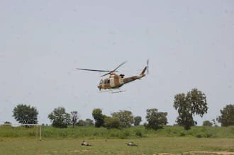Many bandits have bee killed as NAF helicopters bombard their logistics base in Kawara forest