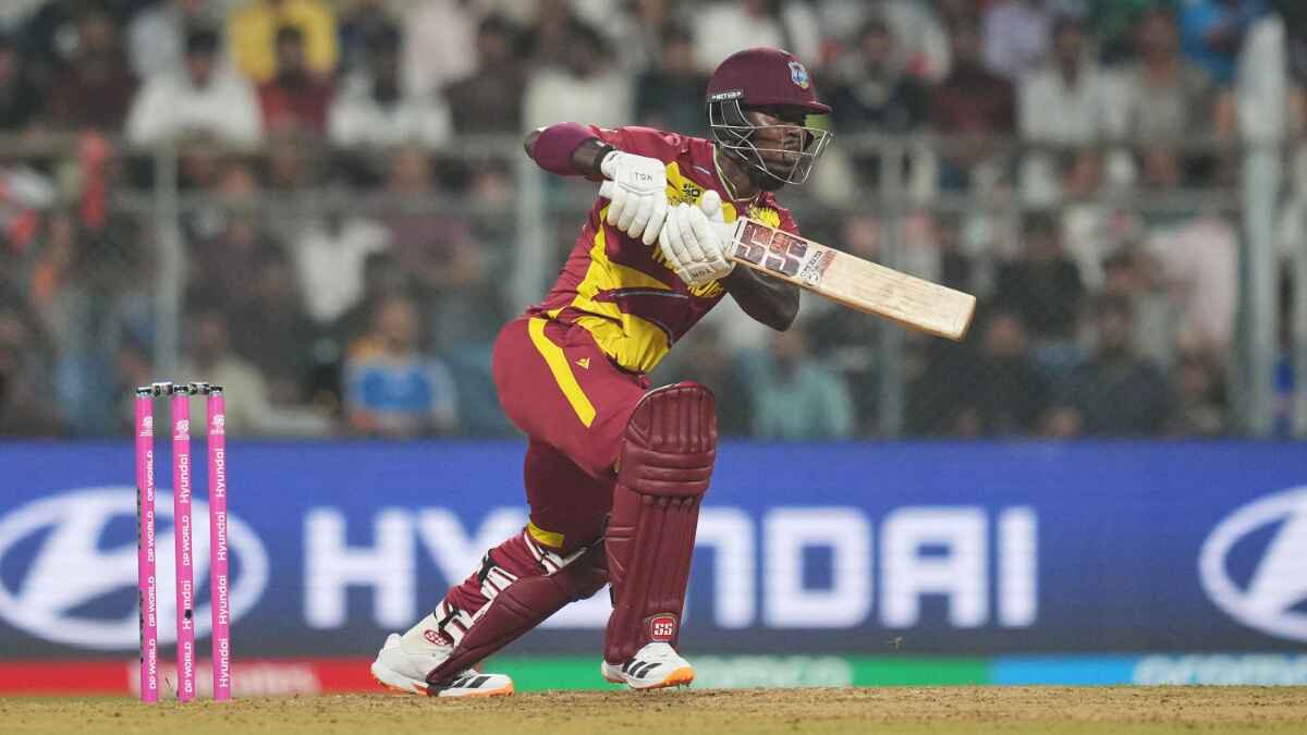 Sherfane Rutherford put England to the sword with unbeaten 76