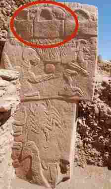 The earliest imagery was discovered in Turkey among the ruins of Göbekli Tepe, an ancient megalithic temple, which featured large stone pillars etched with bags