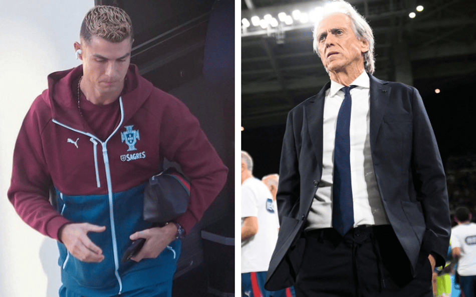 Montagem coloca Cristiano Ronaldo ao lado de Jorge Jesus