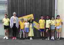 Wear Yellow Day at Ysgol Ty Ffynnon.