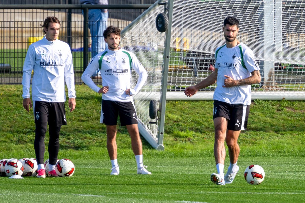 Training bei Borussia Mönchengladbach.
