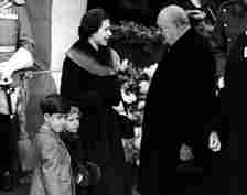 Queen Elizabeth and Sir Winston Churchill