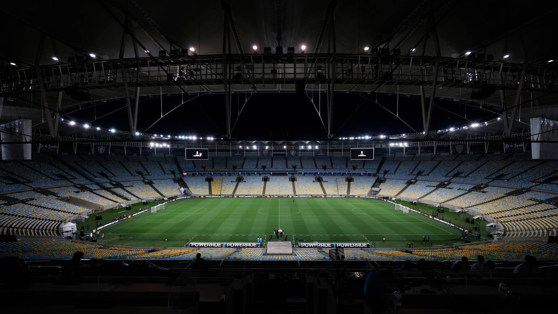 RIO DE JANEIRO, BRAZIL - NOVEMBER 03: A general view of the stadium ahead of final match of Copa CONMEBOL Libertadores 2023 between Fluminense and Boca Juniors at Maracana Stadium on November 03, 2023 in Rio de Janeiro, Brazil. (Photo by Wagner Meier/Getty Images)