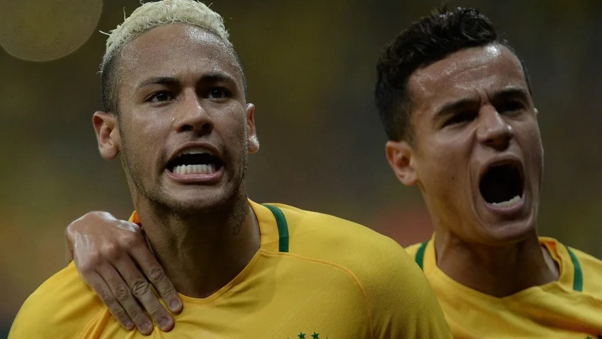 Neymar e Coutinho na Seleção Brasileira - Foto: CBF - santos