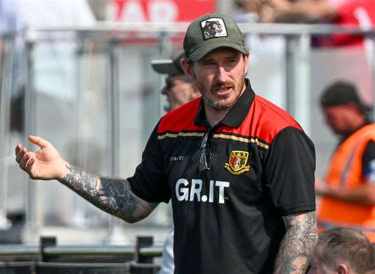 Sittingbourne manager Reece Prestedge. Picture: Stuart Watson