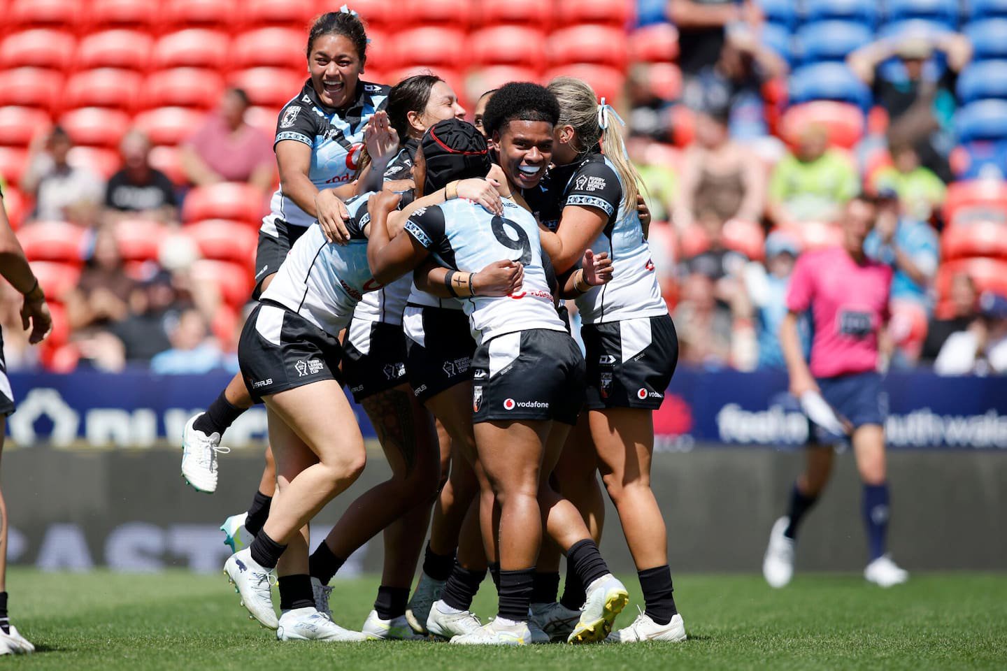Fiji took a two point lead in to halftime. Photo / Photosport