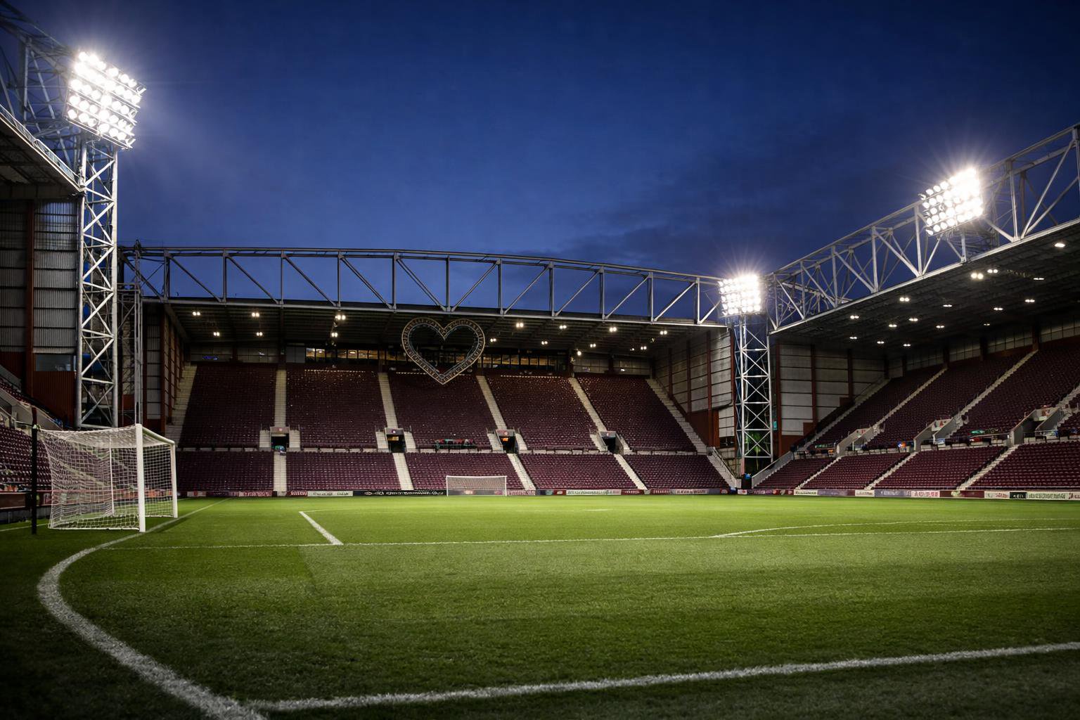 Can I have an empty Tynecastle under the floodlights?
