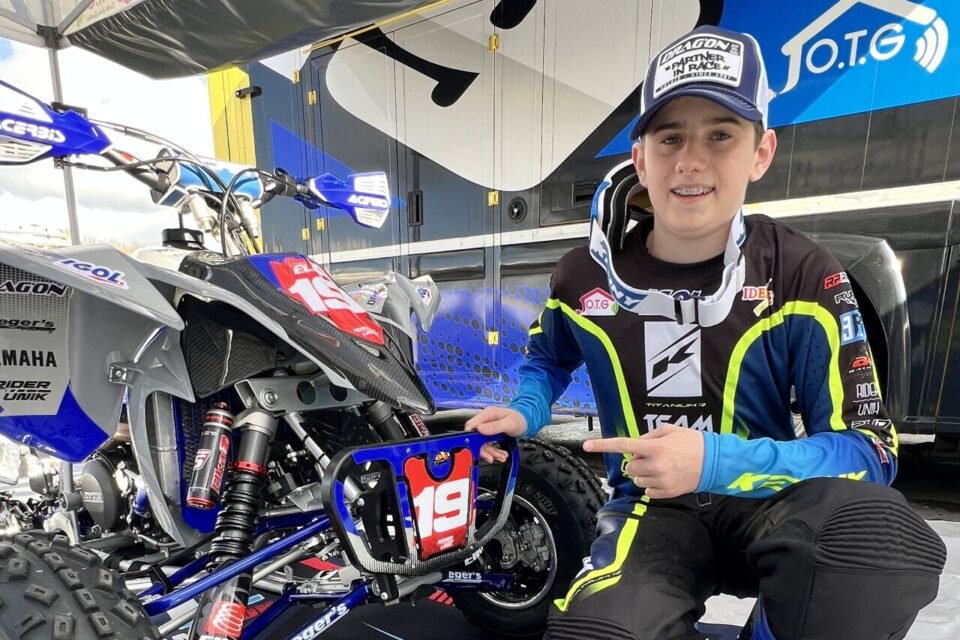 Hugo Eli, originaire de Formerie, a 14 ans et est déjà champion de quad.