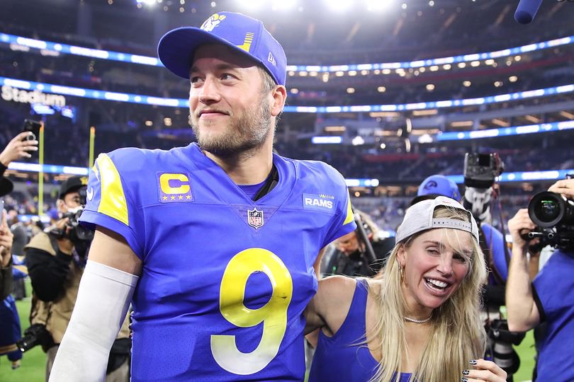 Matthew Stafford's wife Kelly's main concern was head injuries