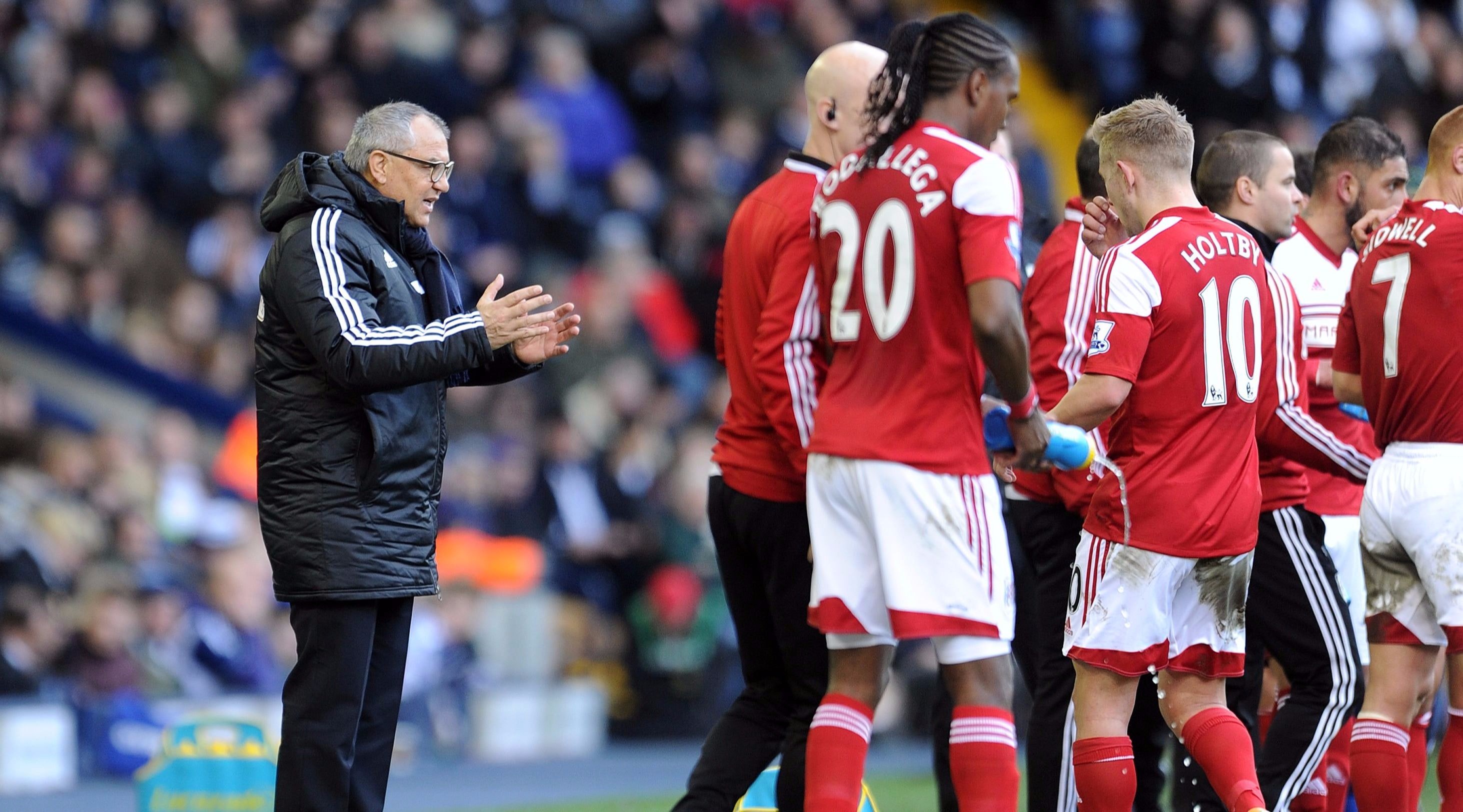 Felix Magath (l.) in seiner Zeit als Fulham-Trainer