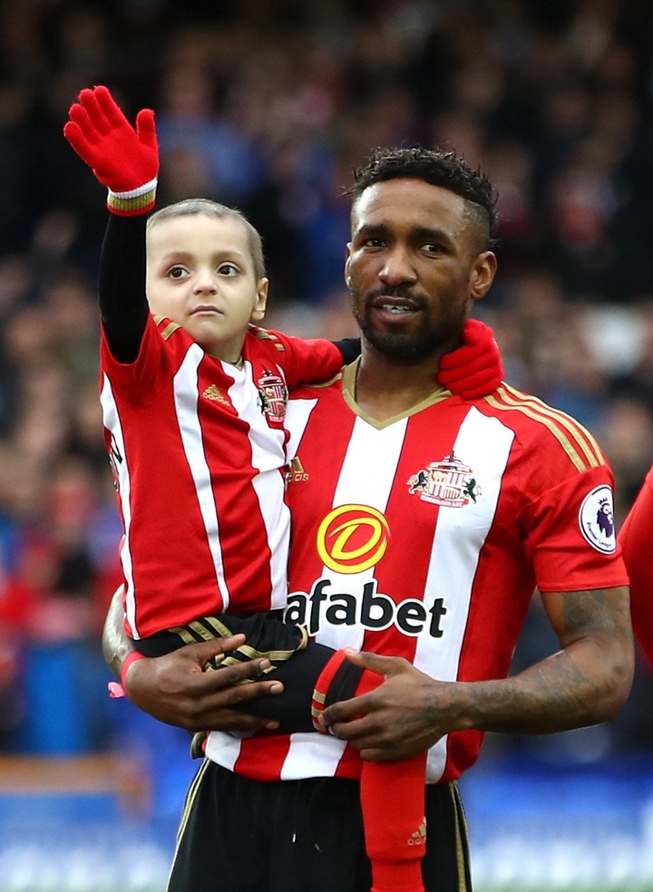 Bradley struck up a friendship with Jermain Defoe when he played for the club