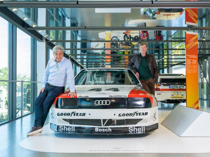 Walter Röhrl und Christian Geistdörfer trafen gestern hunderte Fans in der Autostadt.