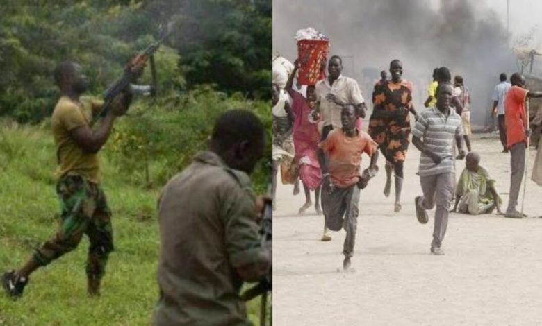 Residents Run For Their Lives As Over 100 Heavily Armed Bandits Attack Military Camp, Burn Vehicles