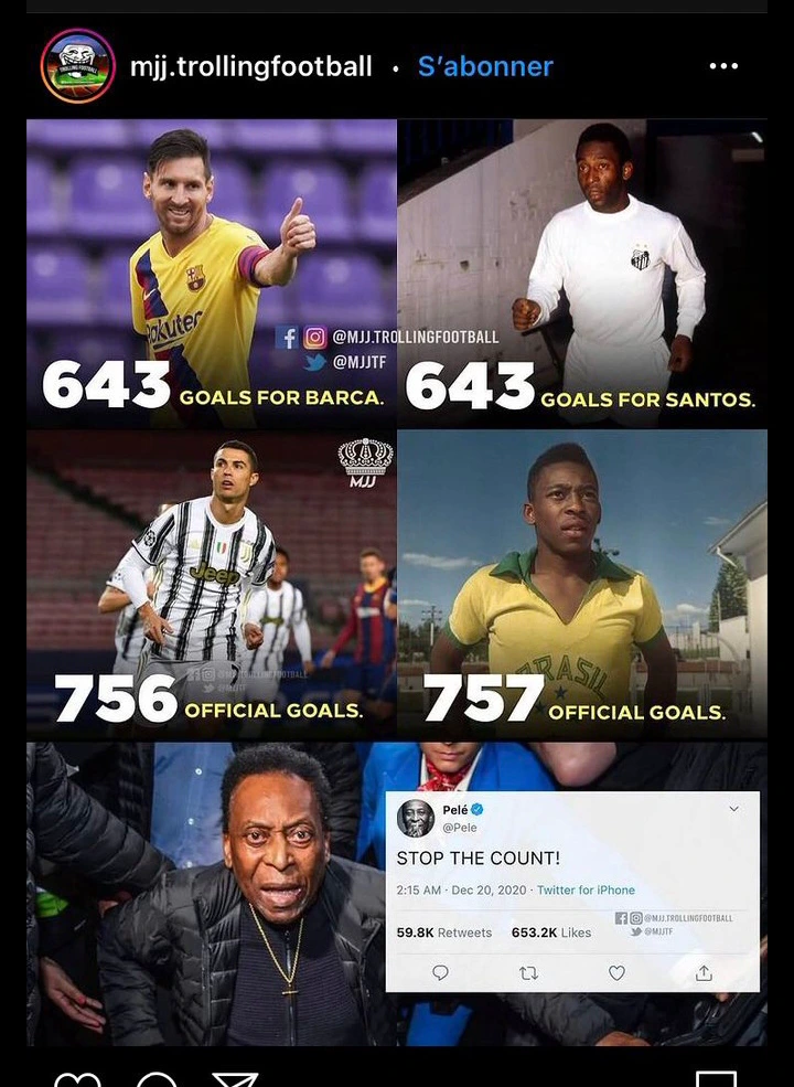 Ronaldo Broke Pele's 757 Goals 