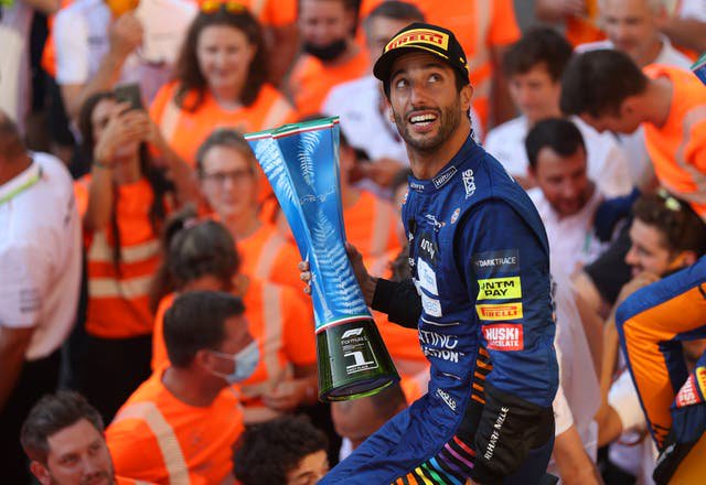 Ricciardo's last grand prix win came in Monza in 2021