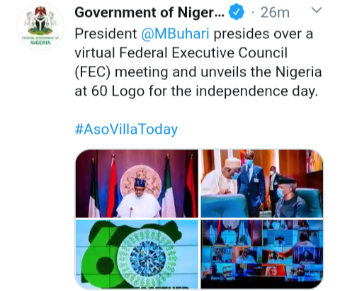 Independent Day: See The New Logo Unveiled by President Mohammadu Buhari  For Nigeria 60th Birthday - Opera News