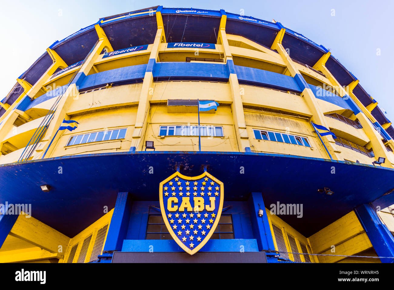 Buenos aires argentina july the bombonera stadium of boca juniors