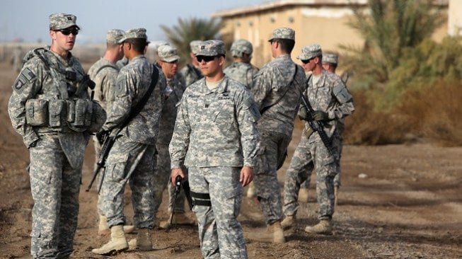 Ilustrasi tentara Amerika Serikat saat ditugaskan dalam misi di Irak. (AFP)