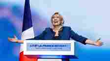 Marine Le Pen, President of the French far-right National Rally. Pic: Reuters