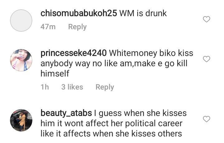 "Whiemoney has fallen for Queen" -Reactions as Whitemoney and Queen lock lips after their party