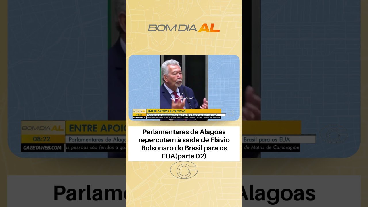 Parlamentares de Alagoas repercutem à saída de Flávio Bolsonaro do Brasil para os EUA; Parte 2