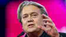 FILE - Steve Bannon speaks at the Conservative Political Action Conference, CPAC 2023, March 3, 2023, at National Harbor in Oxon Hill, Md. (AP Photo/Alex Brandon, File)
